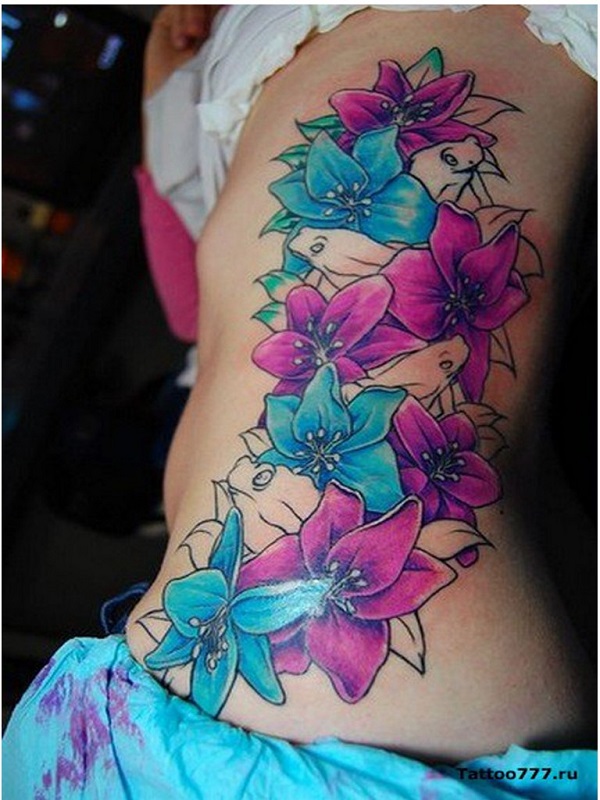 tatuagem de flores de lírio 58 