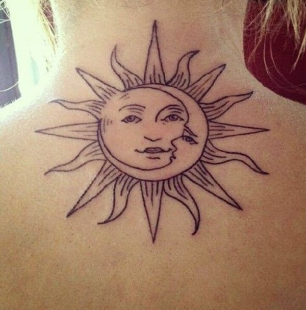 35 Sun Tattoo Design Ideas com significados 3 