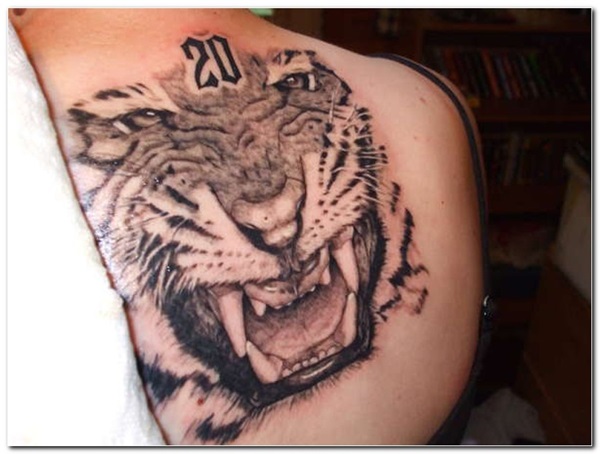 Desenhos de tatuagem de tigre branco e idéias 26 