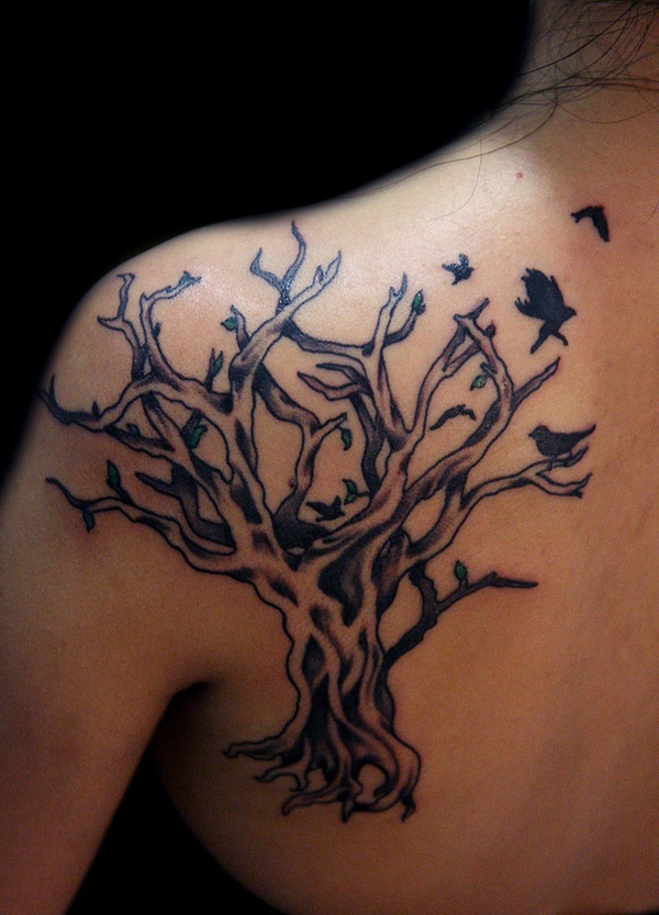 Desenhos de tatuagem de árvore31 