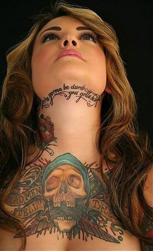 Desenhos de tatuagem de pescoço e idéias60 