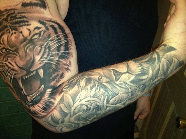 Desenhos de tatuagem de tigre para homens (5) 