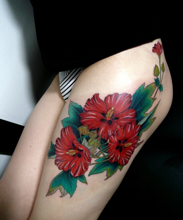 Desenhos de tatuagem de coxa (63) 