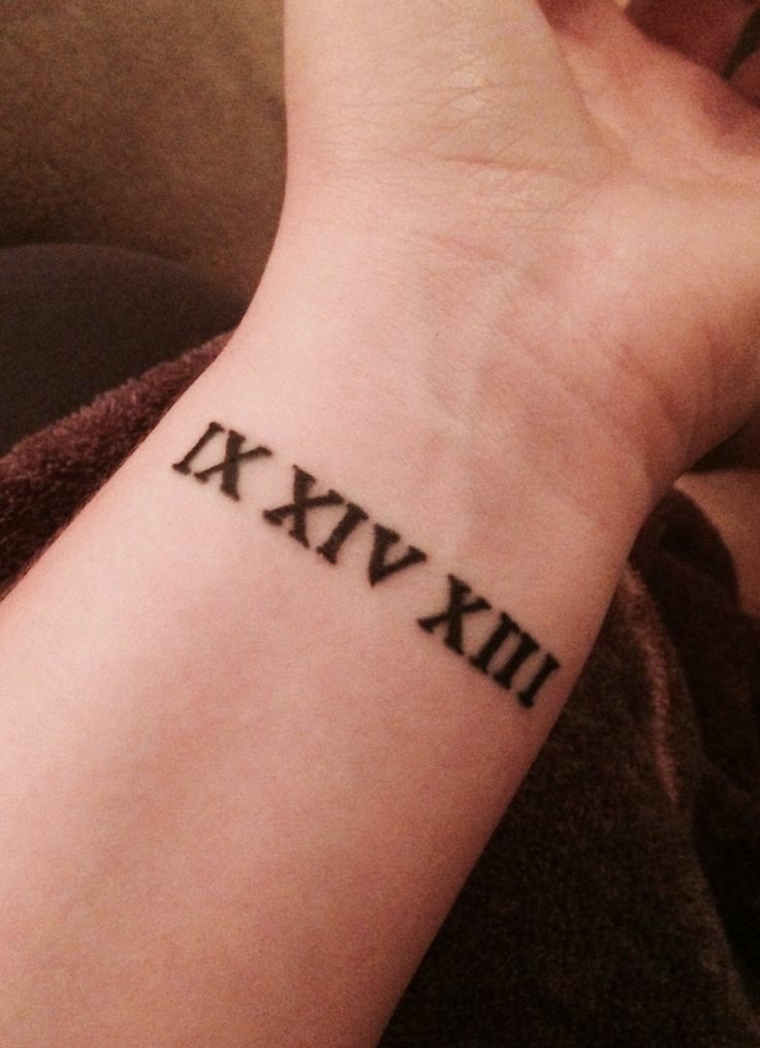 Tatuagem numeral romano 