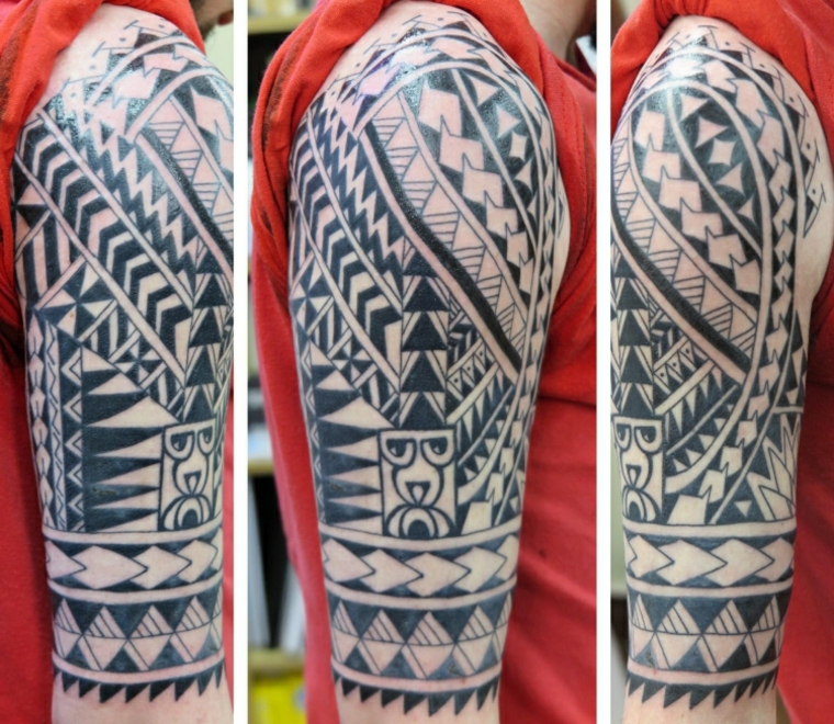 Tatuagem original em estilo maori 