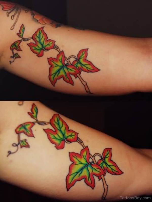 tatuagem de folhas design0281 