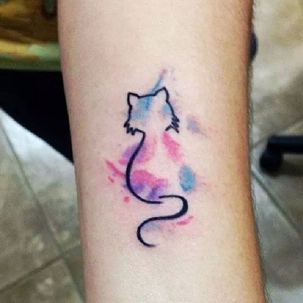 desenhos de tatuagem de gato para girls11 