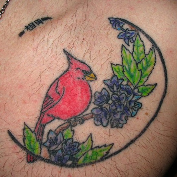 35 Cardinal Tattoo Designs e Ideias 19 