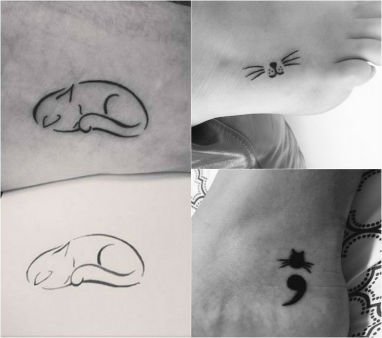 gatos de tatuagem 