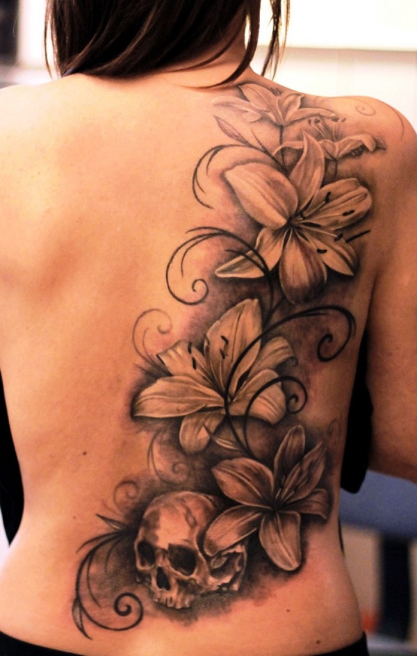 tatuagem de flores de lírio 48 