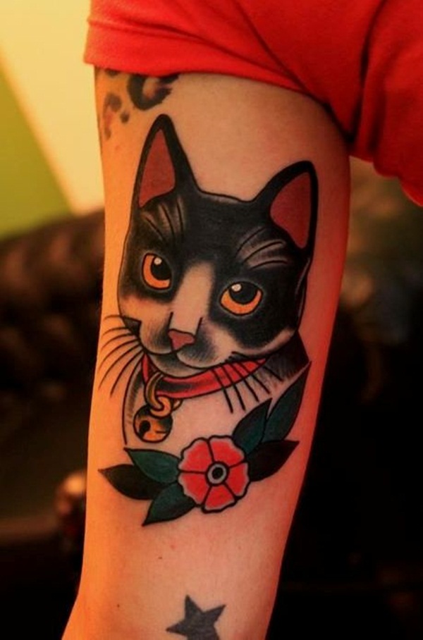 desenhos de tatuagem de gato para girls50 