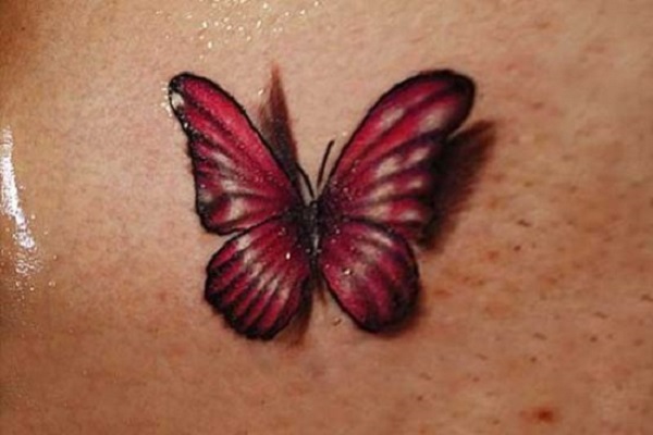 Tatuagem de borboleta 3D 49 