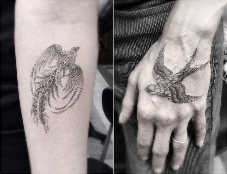 desenhos-de-tatuagens-geometricos-filigrana-dr-woo-aves-ideias 