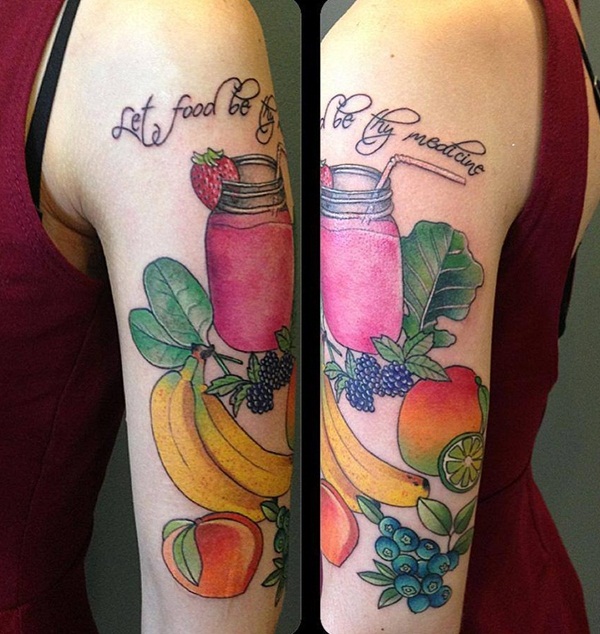 Frutas o Nueces demoniacas  Tatuagens únicas, Desenho de uma peça