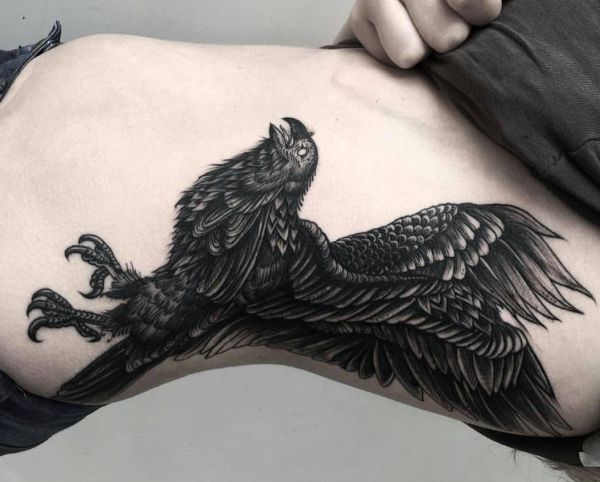 Raven voando fotos de tatuagem páginas 