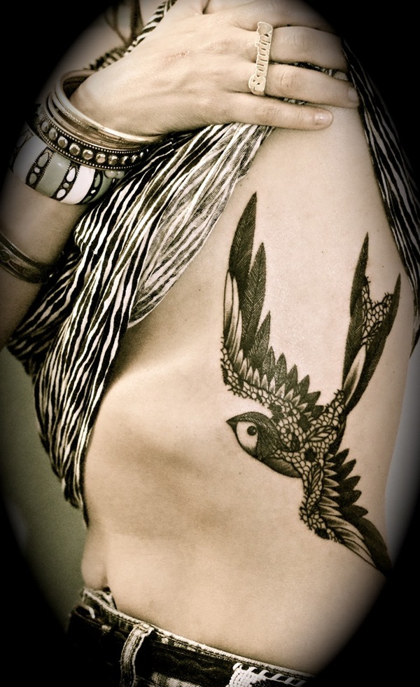 desenho de tatuagem de pássaro (14) 
