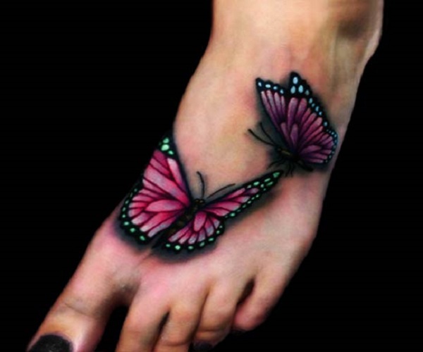 Tatuagem de borboleta 3D 8 