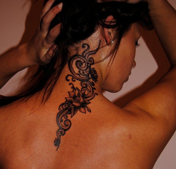 Desenhos de tatuagem de pescoço e idéias30 