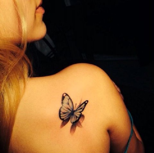 Tatuagem de borboleta 3D 36 