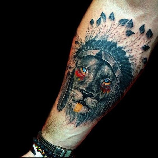 desenhos de tatuagem de leão para meninos e meninas47 