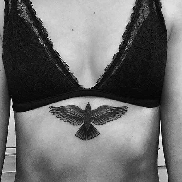 Mulheres Sexy Bird Tattoo Design 