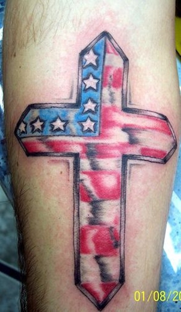 35 Tatuagens e Desenhos da Bandeira Americana 7 