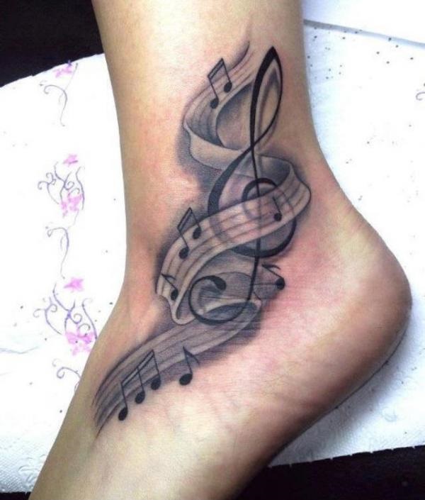 35 Melodious Music Notation Tattoos 16 