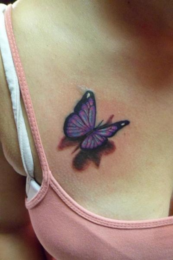 Tatuagem de borboleta 3D 6 