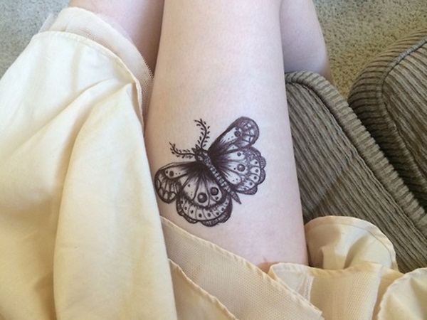 Desenhos de tatuagem de borboleta bonito41 