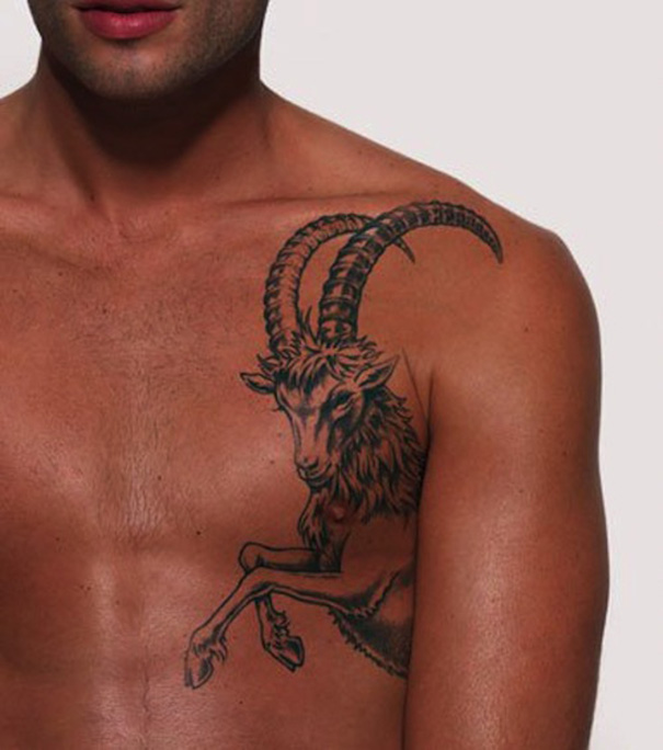 Tatuagens de Capricórnio do Zodíaco para Homens 