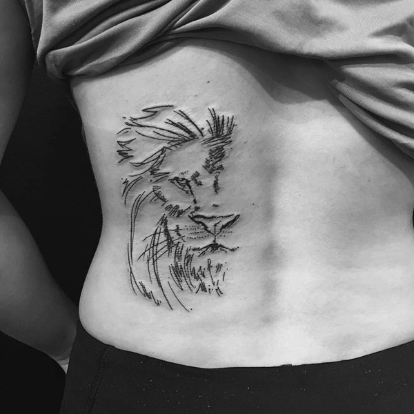 desenhos de tatuagem de leão para meninos e meninas35 