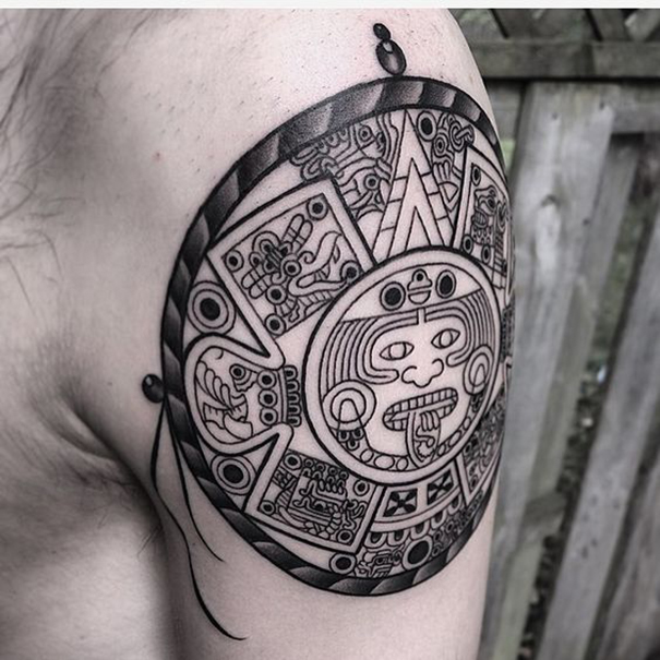 tatuagens tribais maias para homens 