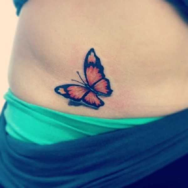 Tatuagem de borboleta 3D 58 