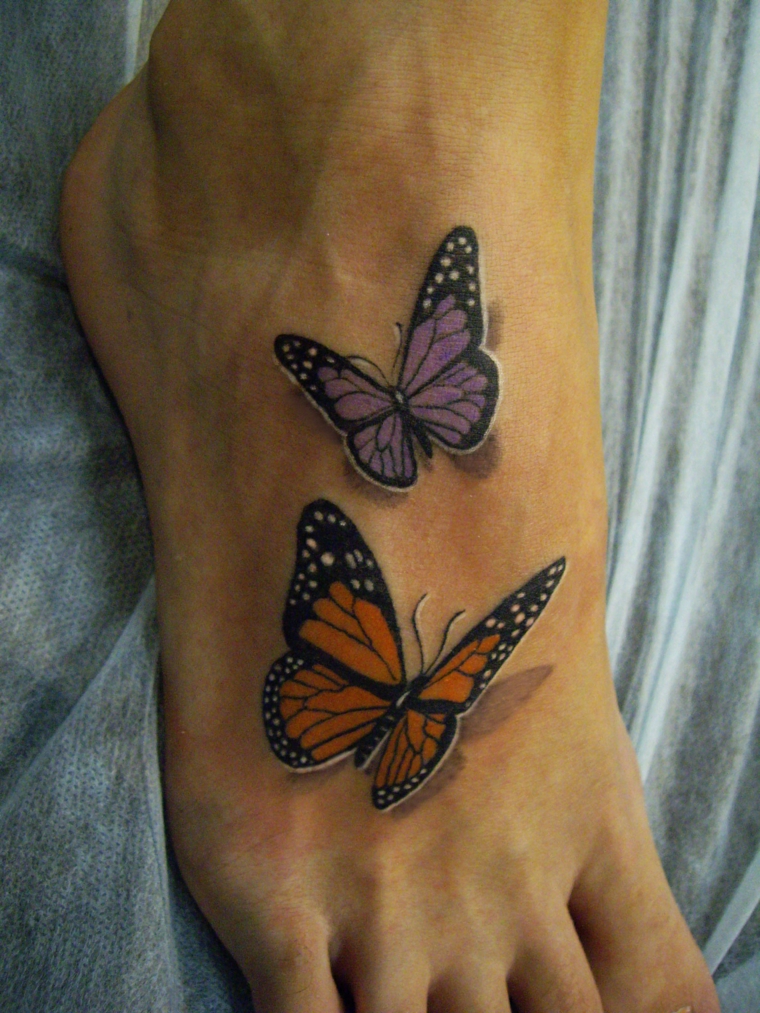 borboletas-pé-tatuagens-opções 