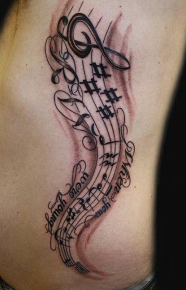 35 Melodious Music Notation Tattoos 30 