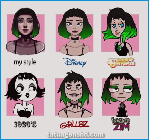 Conheças os diferentes estilos de tatuagens de personagens de desenhos animados