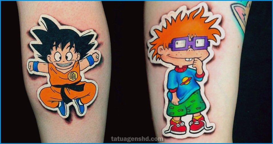 Conheças os diferentes estilos de tatuagens de personagens de desenhos animados