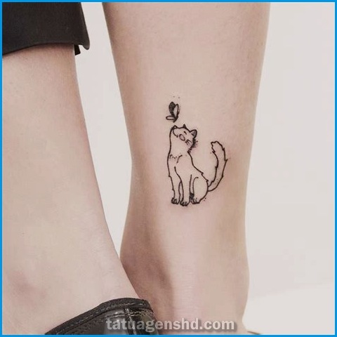 Inspirações para tatuagens de animais em estilo minimalista