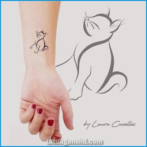 Inspirações para tatuagens de animais em estilo minimalista
