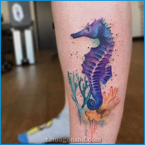 Tatuagens de animais marinhos: beleza da vida subaquática