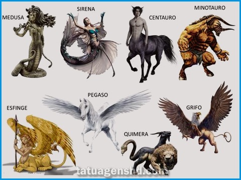 Tatuagens de animais mitológicos: lendas eternizadas