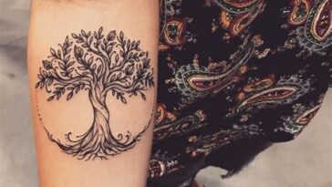 Tatuagens de árvores: simbolismo e beleza