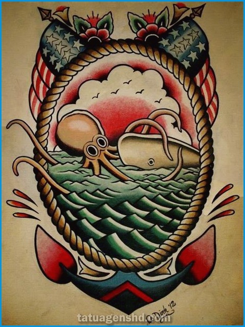 Tatuagens de estilo náutico: Ideal para os Aventureiros do Mar