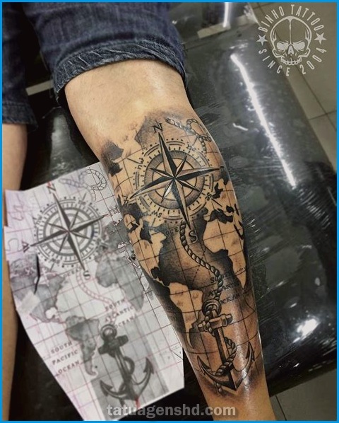 Tatuagens de estilo náutico: Ideal para os Aventureiros do Mar