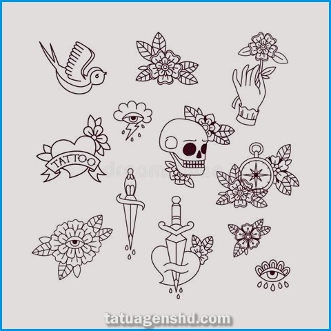 Tatuagens de estilo vintage: Para Homens com um toque retrô