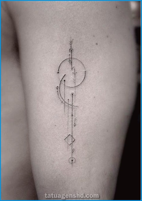Tatuagens de geometria para Homens: Simples e Estilosas