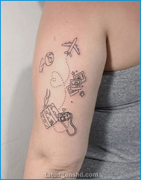 Tatuagens de viagem: Inspiração para os Aventureiros